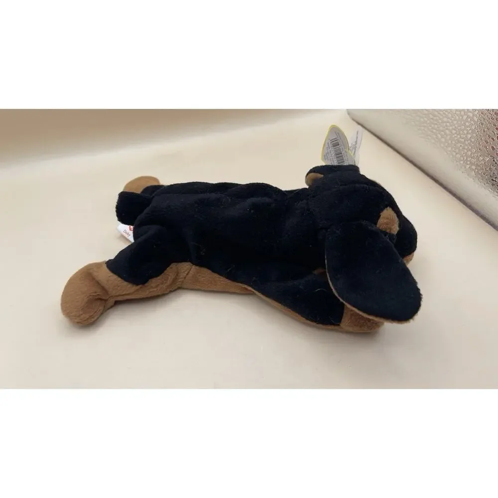 Ty Beanie Baby Doby Doberman Dog 1996 Style 4110 PVC Pellets w/ Tags